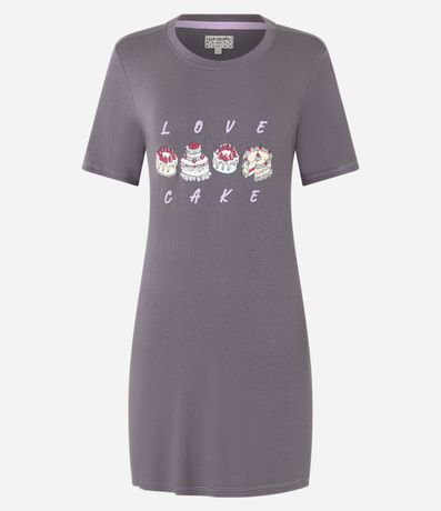 Camisón en Viscosa con Estampa Love Cake 3