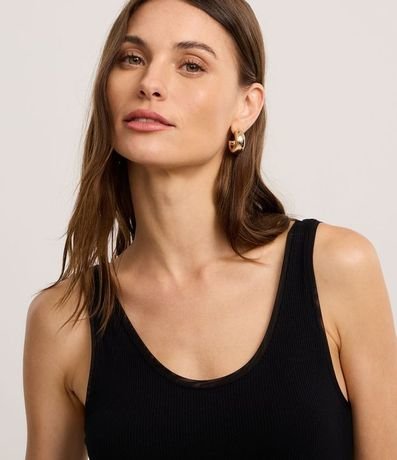 Musculosa en Rib con Bies contrastante 4