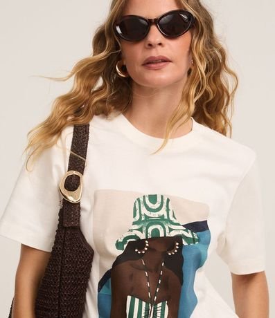 Blusa en Algodón con Estampa Mujer de Ropa de Playa 3