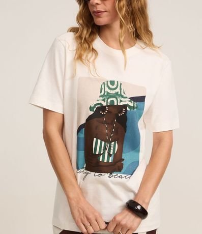 Blusa en Algodón con Estampa Mujer de Ropa de Playa 4