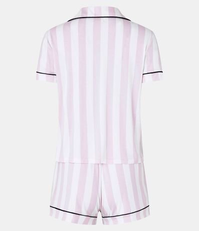 Pijama Short Doll Americano con Estampa Rayada 5