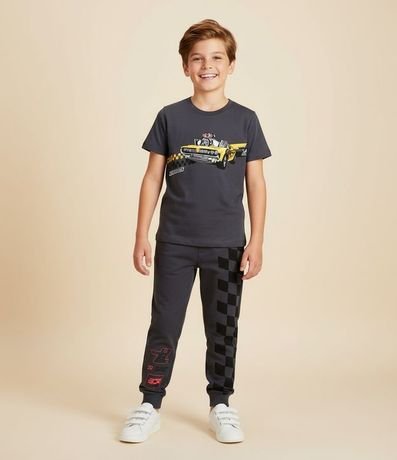 Remera Infantil con Estampa Hot Wheels - Talle 4 a 12 años