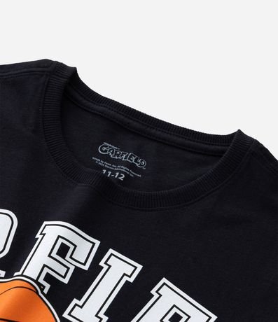 Remera Infantil College Baloncesto con Estampa Garfield - Talle 5 a 14 años 4