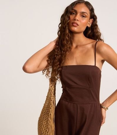 Mono Wide en Ponto Roma con Canesú en la Cintura 2