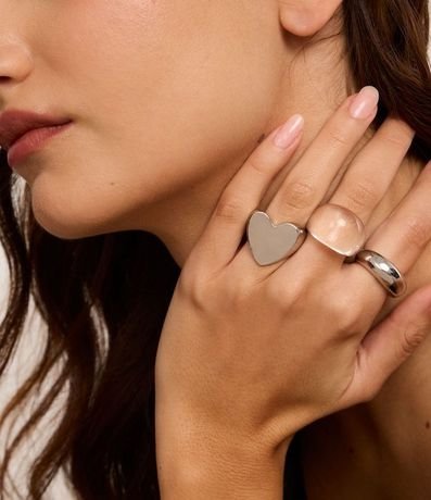 Kit 03 Anillos con Formas Variadas