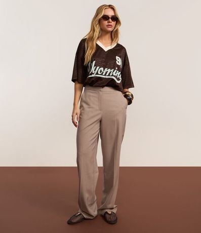 Pantalón Recto Sastre en Crepé 6