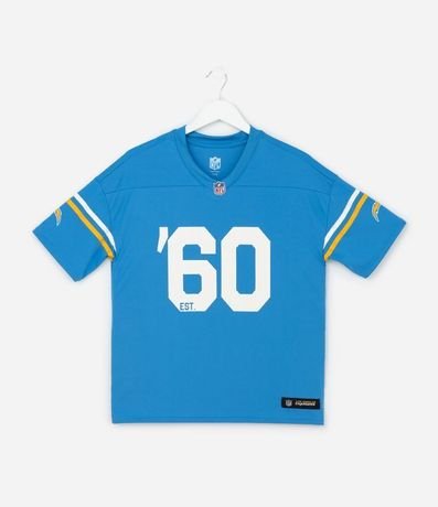 Remera Deportiva Infantil Estampa Los Angeles Chargers NFL - Talle 5 a 14 años 1