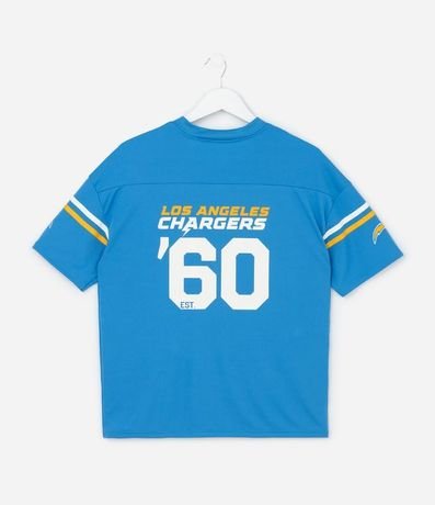Remera Deportiva Infantil Estampa Los Angeles Chargers NFL - Talle 5 a 14 años 2