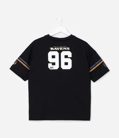 Remera Infantil Oversized con Tecnologia Dry Ravens NFL - Talle 5 a 14 años 2