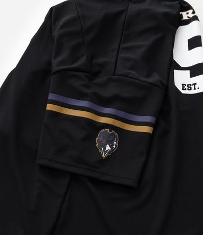 Remera Infantil Oversized con Tecnologia Dry Ravens NFL - Talle 5 a 14 años 4