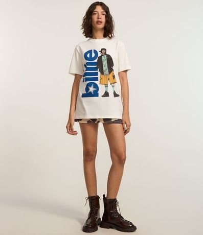 Remera Alargada en Algodón con Estampa Billie Eilish 3