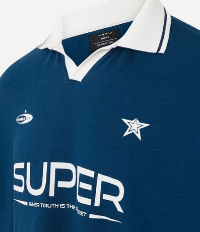 Remera Boxy Sportcore con Cuello Polo 6