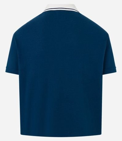 Remera Boxy Sportcore con Cuello Polo 7