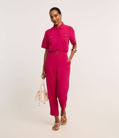 Camisa Airflow con Botones Metalizados y Bolsillos Delanteros 2