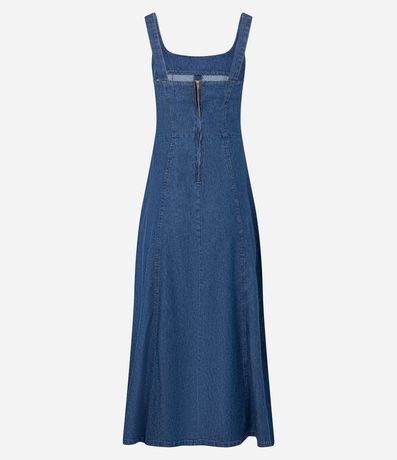 Vestido Midi en Jeans con Recorte Delanteros 6