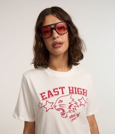 Remera Alargada en Algodón con Estampa High School Musical 1