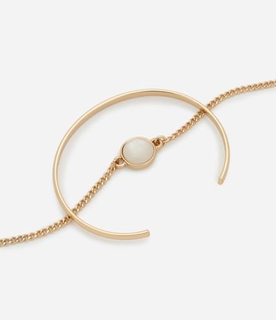 Kit 2 Braceletes en Metal Cadena con Colgante en Resina 3