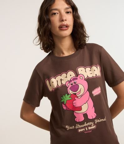 Remera Alargada en Algodón con Estampa Lotso Bear 1