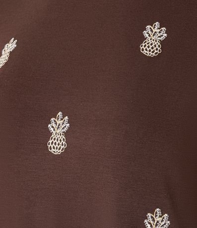 Blusa en Viscosa con Bordados de Piñas 6