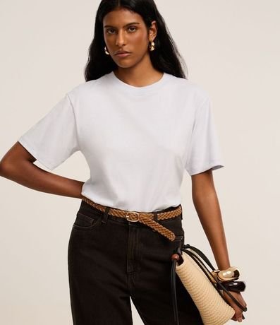 Remera en Algodón con Cuello Redondo 1