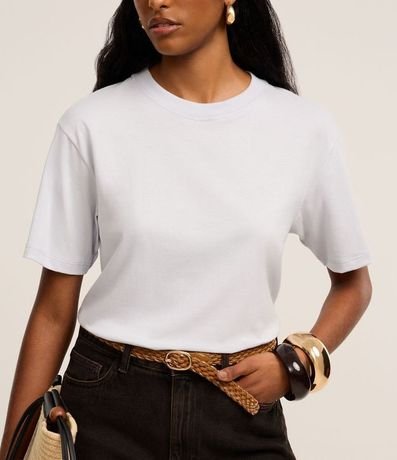 Remera en Algodón con Cuello Redondo 4