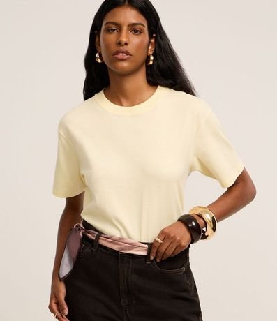 Remera en Algodón con Cuello Redondo 1