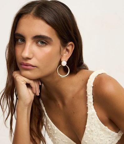 Caravana Aro con Base Resina Redoma y Colgante Delantera