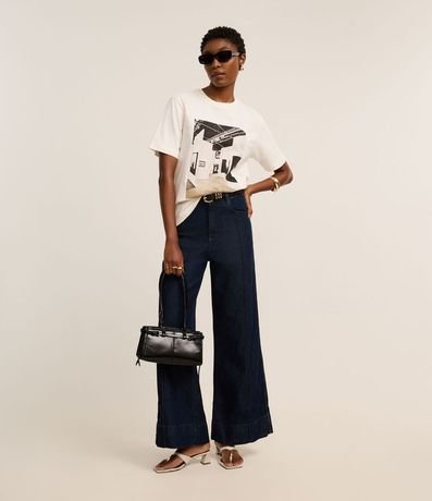 Remera en Algodón con Estampa Galería de Arte 2