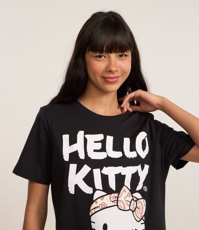 Remera Alargada en Algodón con Estampa Hello Kitty Skateboard 2