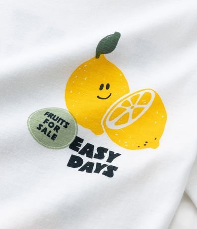 Conjunto Infantil Corto con Estampa de Limón y de Cuadros Vichy - Talle 1 a 6 años 8