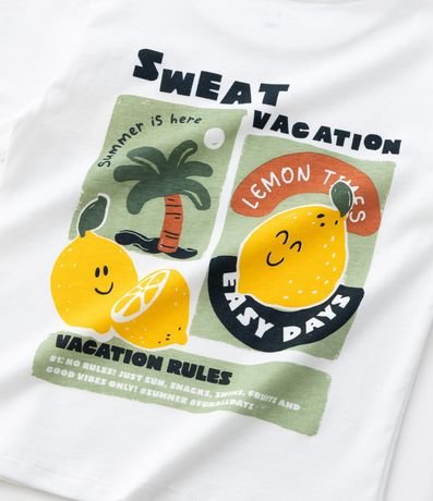 Conjunto Infantil Corto con Estampa de Limón y de Cuadros Vichy - Talle 1 a 6 años 9