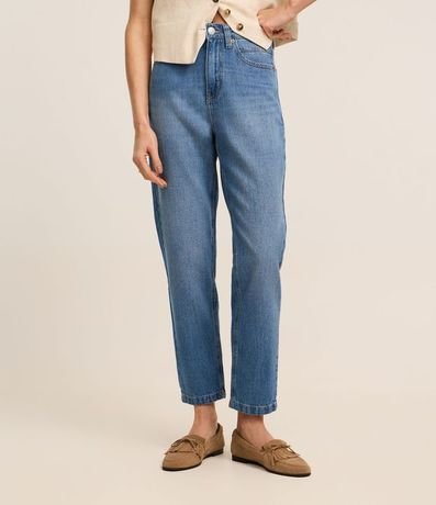 Pantalón Mom Comfort Cintura Alta en Jeans 3