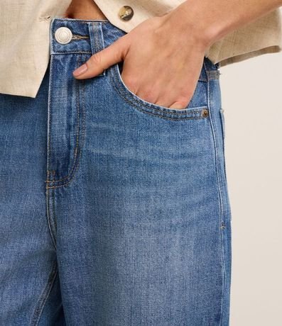 Pantalón Mom Comfort Cintura Alta en Jeans 4