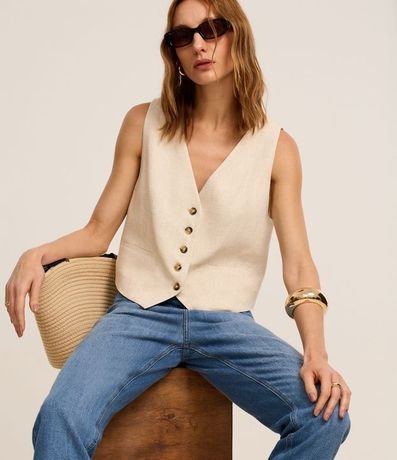 Pantalón Mom Comfort Cintura Alta en Jeans 5