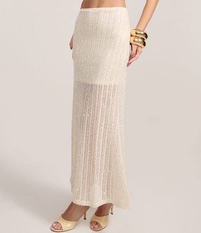 Pollera New Midi en Punto con Lentejuelas 2
