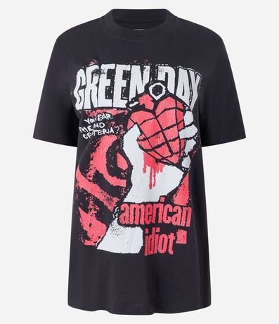 Remera en Algodón con Estampa Green Day 4
