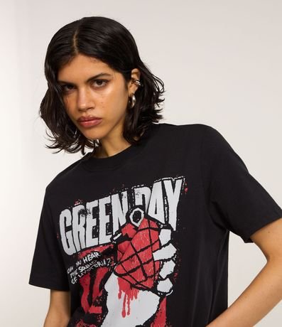 Remera en Algodón con Estampa Green Day 1
