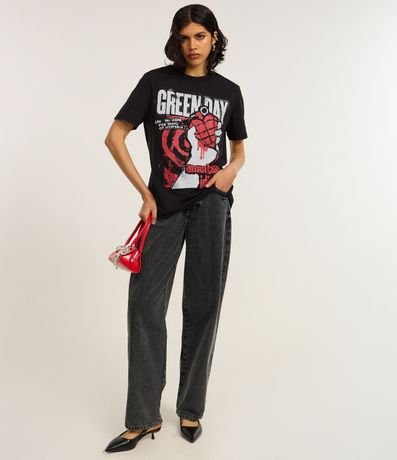 Remera en Algodón con Estampa Green Day 2