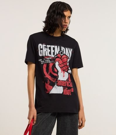 Remera en Algodón con Estampa Green Day 3