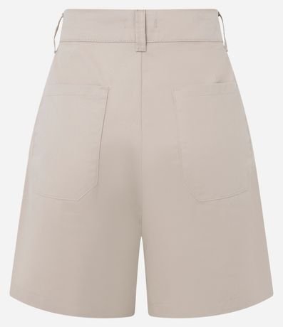 Bermuda Sastrería Cintura Mediana en Sarga con Bolsillos 6