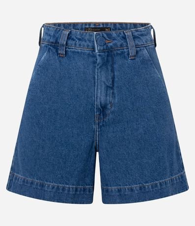 Short Mom en Jeans con Cintura Sastre y Botón Forrado 6