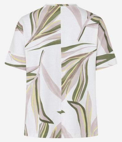 Blusa en Viscosa con Estampa de Follaje 6