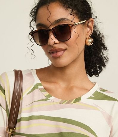 Blusa en Viscosa con Estampa de Follaje 4