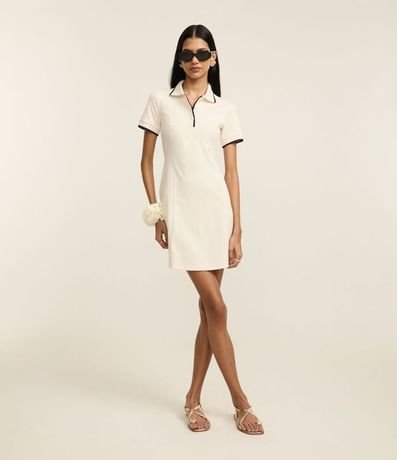 Vestido Sportcore Corto en Algodón con Contrastes 2