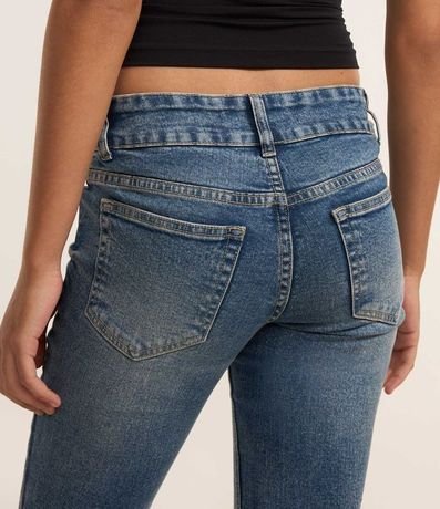 Pantalón Bootcut en Jeans con Nervuras 5