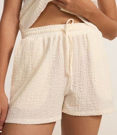 Bermuda Recta en Chambray Texturizada 4