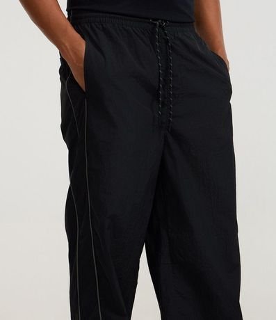 Pantalón Super Baggy en Microfibra con Recortes y Raya 5