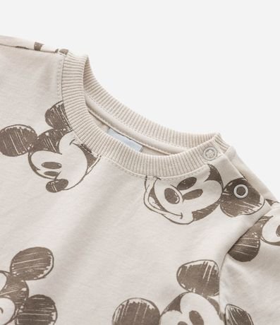 Conjunto Infantil en Algodón con Estampa Mickey - Talle 0 a 18 Meses 9