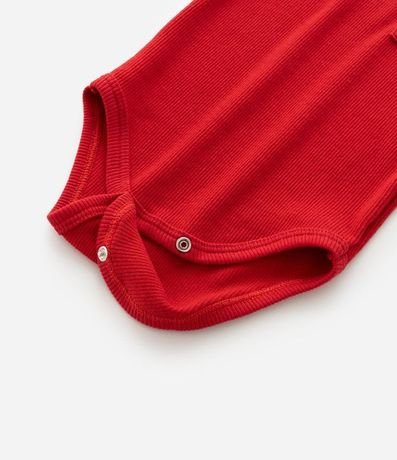 Body Infantil en Algodón con Recorte Acanalado y Bolsillo - Talle 0 a 18 meses 3