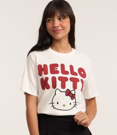 Remera Alargada en Algodón con Estampa Hello Kitty 1